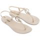 2. Ipanema Sandal Class sandały japonki damskie beżowe ze złotym