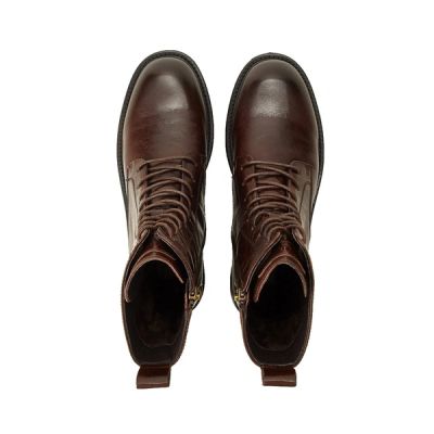 2. Lee Cooper buty damskie botki brązowe trzewiki skóra naturalna modne