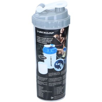 4. SHAKER KOKTAJLI DO ODŻYWEK BIDON 550ML DUNLOP SZARY