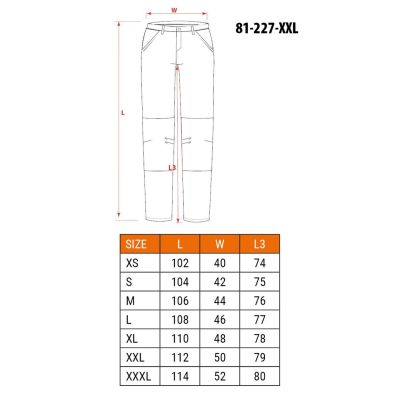 NEO tools 81-227-XXL spodnie ochronne