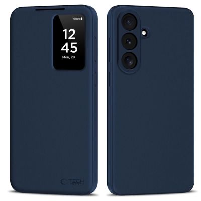 Etui Tech-Protect Smart Wallet na Samsung Galaxy S26 FE - granatowe matowe