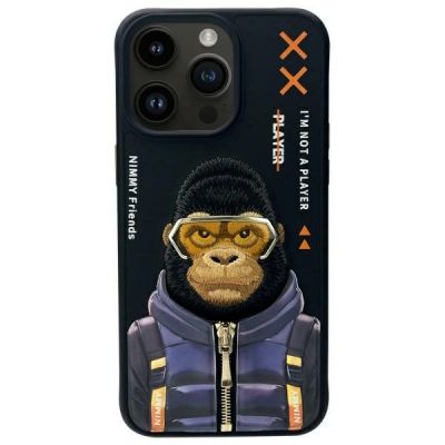 Etui Nimmy Cool&Cute 2.0 Monkey na iPhone 15 Pro Max - czarne