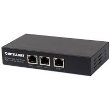 Intellinet 561266 łącza sieciowe Nie zarządzany Gigabit Ethernet (10/100/1000) Obsługa PoE Czarny