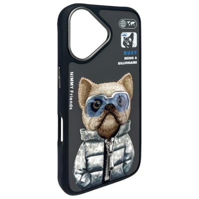 4. Etui Nimmy  Cool&Cute 2.0 Dog na iPhone 16 - czarne
