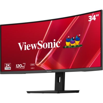 3. Viewsonic VA VA3420C-2 monitor komputerowy 86,4 cm (34") 3440 x 1440 px UltraWide Quad HD LED Czarny