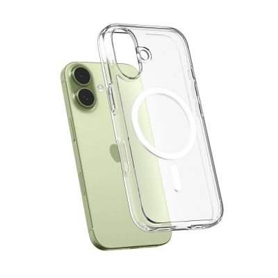5. Etui Spigen Ultra Hybrid MagSafe na iPhone 17 - białe
