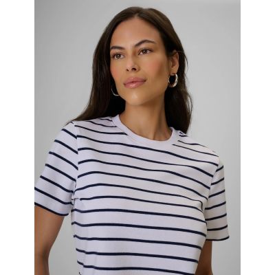 4. T-shirt relaxed z nadrukiem damski 4F 4FRSS26TTSHF4023-10S