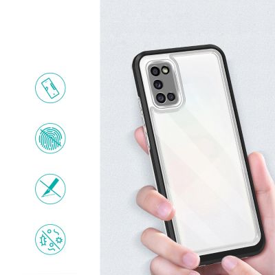 2. Clear 3in1 etui do Samsung Galaxy A03s (166) żelowy pokrowiec z ramką czarny