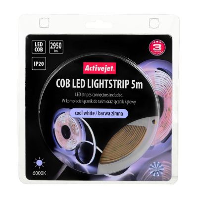 2. Taśma LED COB 5m barwa zimna IP20