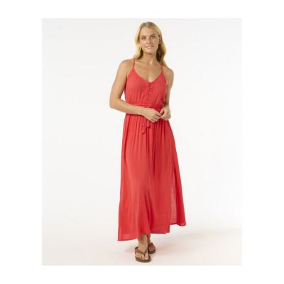 Sukienka RIP CURL Classic Surf Maxi Dress czerwony