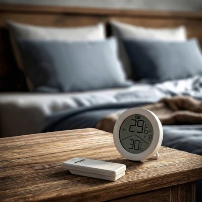 8. GREENBLUE BEZPRZEWODOWA STACJA POGODY, TEMPERATURA IN/OUT, ZEGAR, DO WYBORU °C / °F, ZASIĘG DO 60M GB162