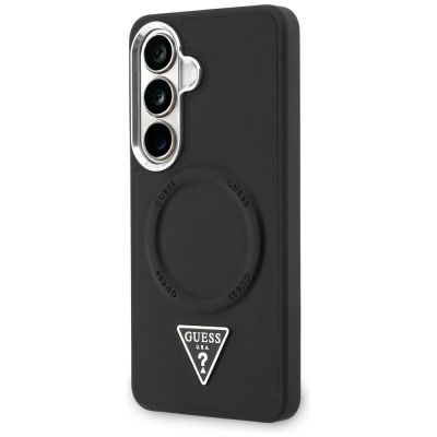 2. Etui Guess Embossed Ring Triangle Logo MagSafe na Samsung Galaxy S26 - czarne