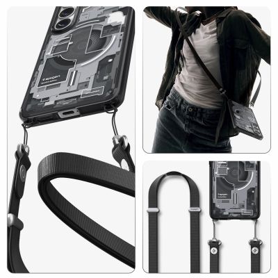 22. Etui Spigen Ultra Hybrid Mag MagSafe na Samsung Galaxy S26+ Zero One - przezroczysto-czarne