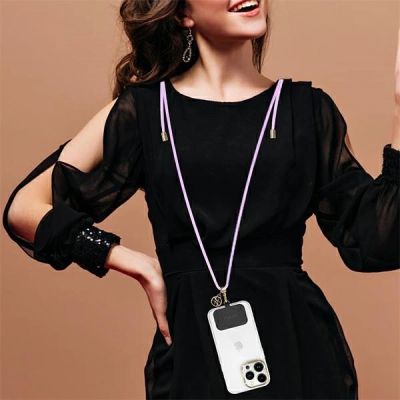 5. Pasek do telefonu Guess CBDY Cord - liliowy