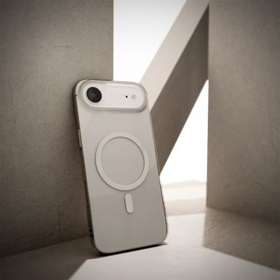10. Etui Puro Lite Mag TPU+PC kompatybilne z MagSafe na iPhone 17 Air - przezroczyste z białym pierścieniem