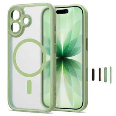 2. Etui Tech-Protect MagPeak MagSafe CC na iPhone 17 - zielone matowe