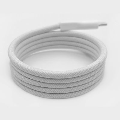 6. Kabel Puro Magnetic USB-C - USB-C 60W USB 3.2 (20 Gbps) 1m magnetyczny - biały