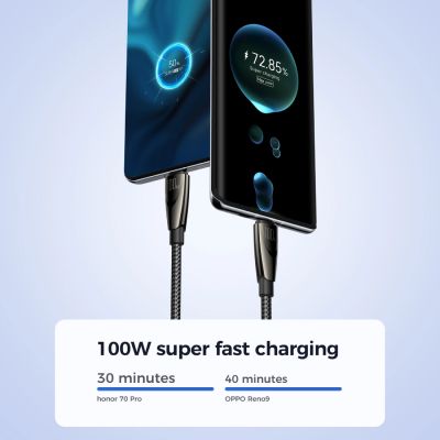 7. Kabel Joyroom Pioneer Series SA31-AC6 USB-A / USB-C 100W 1.2m - czarny