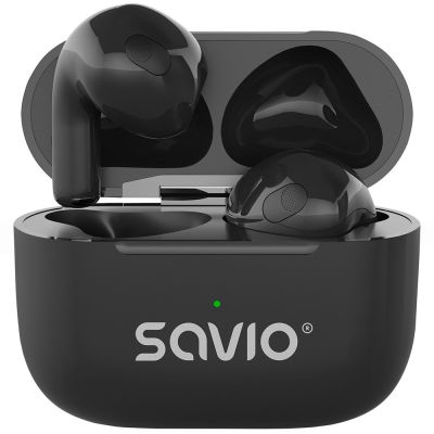 6. SAVIO SŁUCHAWKI BEZPRZEWODOWE BLUETOOTH TWS-02 PRO