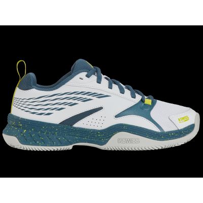 8. Sneakersy męskie K-Swiss Speedex Padel buty sportowe treningowe białe/niebieskie (09084-163-M)