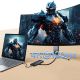 12. Hub USB-C Baseus Metal Gleam II 10w1 HDMI USB-A USB-C RJ45 SD/TF - szary