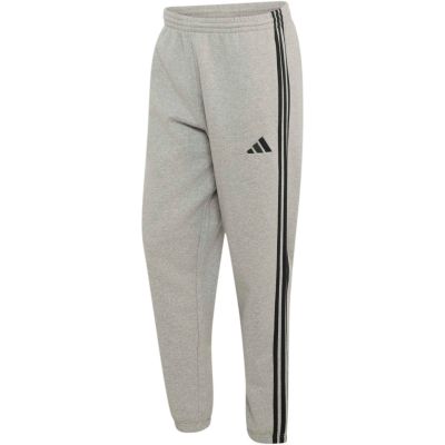2. Spodnie męskie adidas Essentials 3-Stripes Fleece Tapered Cuffed szare KY4127