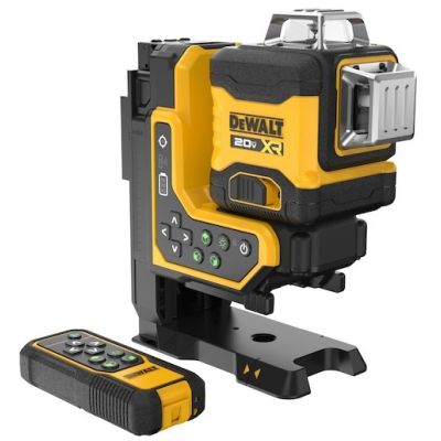 5. Poziomica laserowa akumulatorowa Dewalt DCLE34035B 18v xr 3x360 zielony laser sterowany pilotem