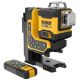 5. Poziomica laserowa akumulatorowa Dewalt DCLE34035B 18v xr 3x360 zielony laser sterowany pilotem