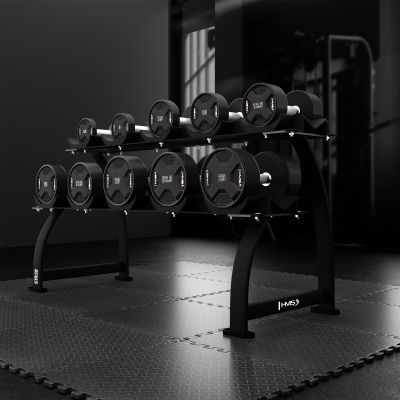 9. HPC SET ZESTAW HANTLI POLIURETANOWYCH 2 x 2.5 - 25 KG CPU (275 KG) HMS