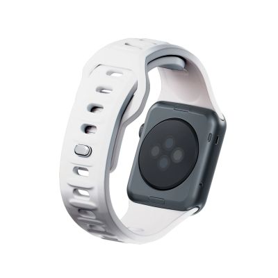 6. Pasek silikonowy 3mk Silicone Watch Strap do Apple Watch 42 / 44 / 45 / 49 mm - biały