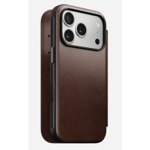 Nomad Modern Leather Folio pokrowiec na telefon komórkowy 16 cm (6.3") Brązowy