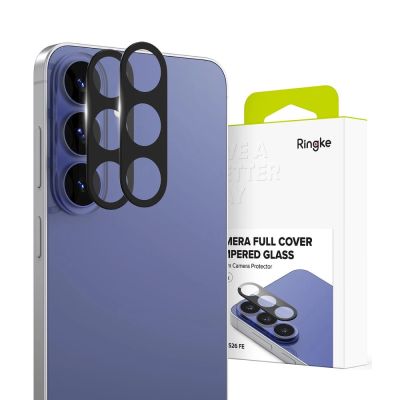 Szkło hartowane na aparat Ringke Camera Full Cover 2-Pack na Samsung Galaxy S26 FE - czarne
