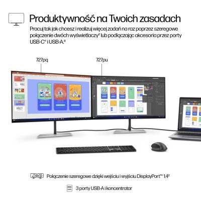 9. Monitor HP Series 7 Pro 27 cali QHD