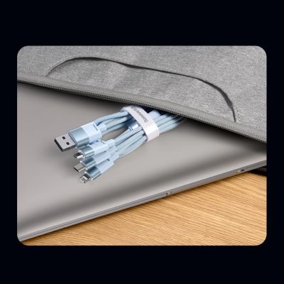 16. Kabel 3w1 USB - micro USB / Lightning / USB C 3.5A 1.2m Baseus StarSpeed - czarny