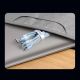 16. Kabel 3w1 USB - micro USB / Lightning / USB C 3.5A 1.2m Baseus StarSpeed - czarny