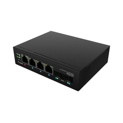 6. SWITCH LANBERG ILGE-4P-2S-90 LIGHT INDUSTRIAL POE 1XBT 3XAT 2XSFP DIN GIGABIT ETHERNET