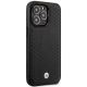 4. Etui BMW Leather Diamond Pattern MagSafe na iPhone 14 Pro Max - czarne