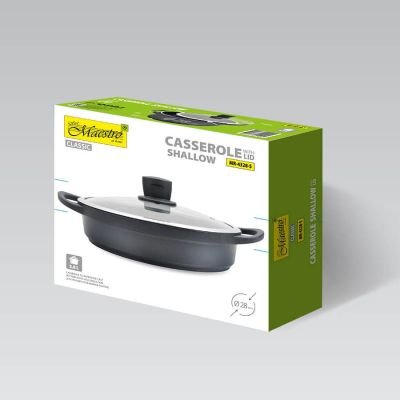 3. Garnek z pokrywką płaski Maestro  MR-4328-S