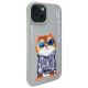2. Etui Nimmy Glasses Cool Cat na iPhone 15 - szare