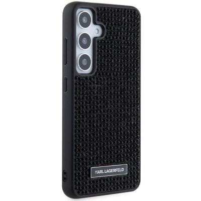 4. Etui Karl Lagerfeld Rhinestone Metal Logo na Samsung Galaxy S24 - czarne