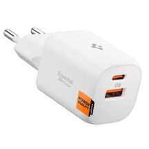 Ładowarka sieciowa Spigen Essential EE352EU USB-C / USB-A 35W - biała