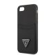 6. Etui Guess Saffiano Triangle Logo Cardslot na iPhone 7 / 8 / SE 2020 / SE 2022 - czarne