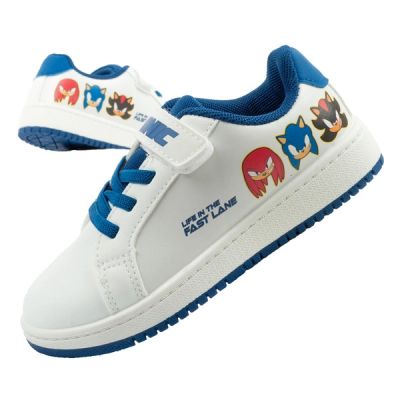Leomil buty sportowe dziecięce tenisówki Sonic lekkie na rzep białe