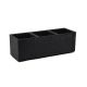 FLOWERPOT PLASTIC KARO 90X30X30CM BLACK