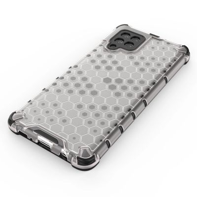 8. Honeycomb etui pancerny pokrowiec z żelową ramką Samsung Galaxy A42 5G zielony