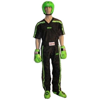 3. Strój do kickboxingu TOP TEN NEON czarno-zielony