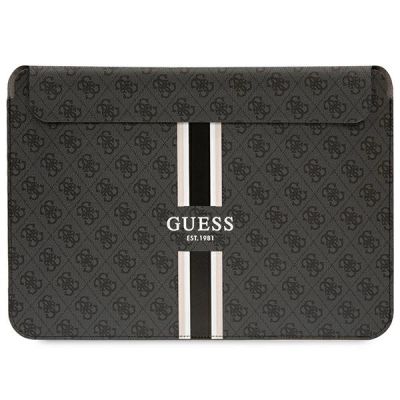 Pokrowiec Guess 4G Printed Stripes na laptopa 14" - czarny