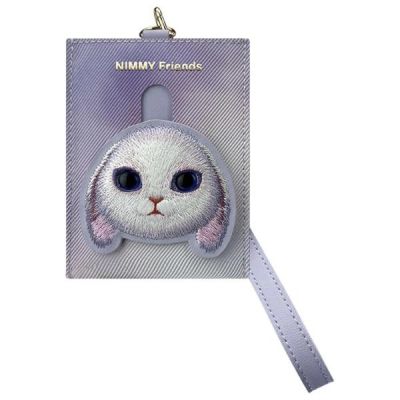 3. Zestaw Nimmy Big Eyed Pet 2.0 Rabbit 3w1 torebka na telefon + portfel + etui na lokalizator - fioletowy