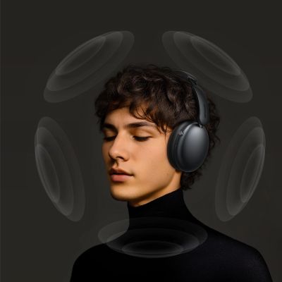 11. Słuchawki bezprzewodowe Joyroom J-Head Series JR-JH1 z ANC Bluetooth - czarne