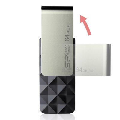 6. Pendrive Silicon Power Blaze B30 32GB USB 3.1 kolor czarny (SP032GBUF3B30V1K)